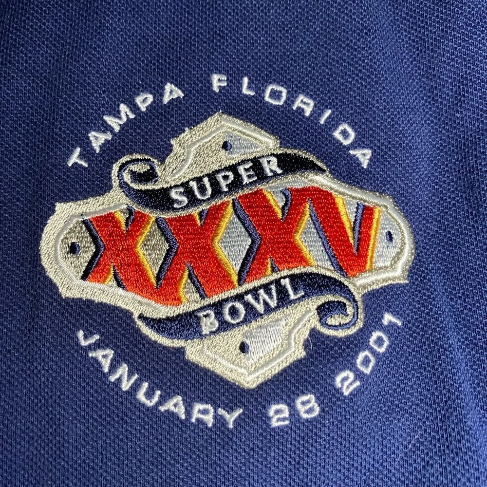 Vintage 2001 NFL Super Bowl adidas polo shirt